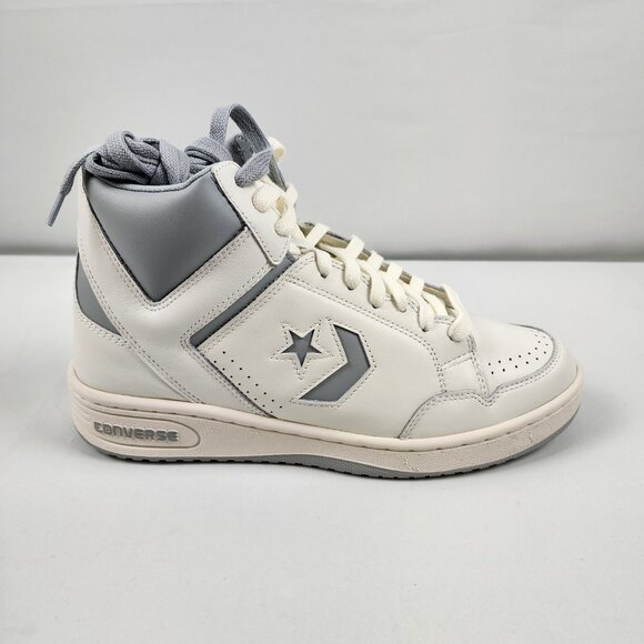CONVERSE WEAPON MID Vintage White Ash Stone Silver A04397C Mens 12/Womens 13.5 - Picture 2 of 10